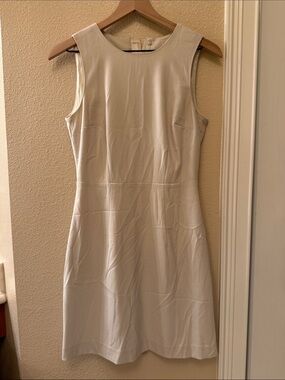 H&M Sleeveless Cream A-Line Mini Dress